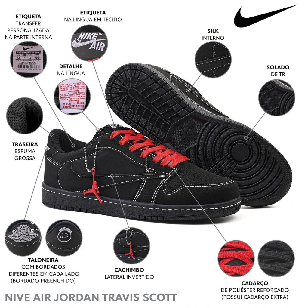 Tênis Nike Air Jordan Travis Scott