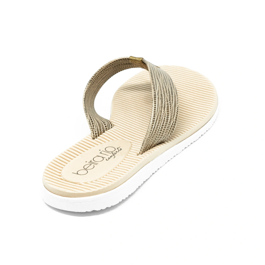 Chinelo Feminino Beira Rio Metalizado Cestary