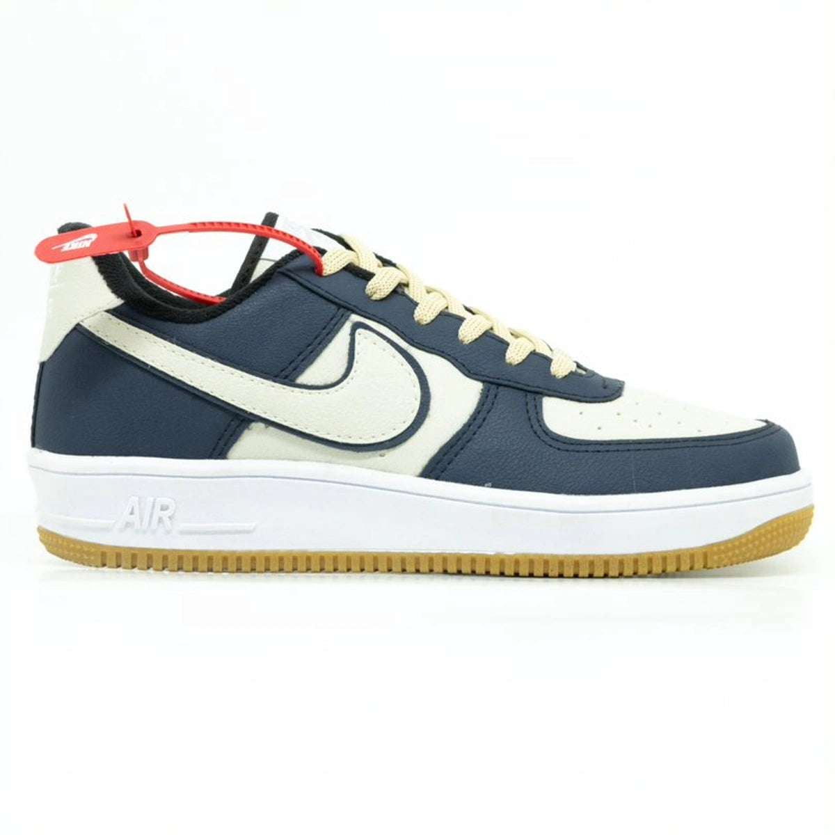 Tênis Nike Air Force Premium – Marinho e Bege / 34
