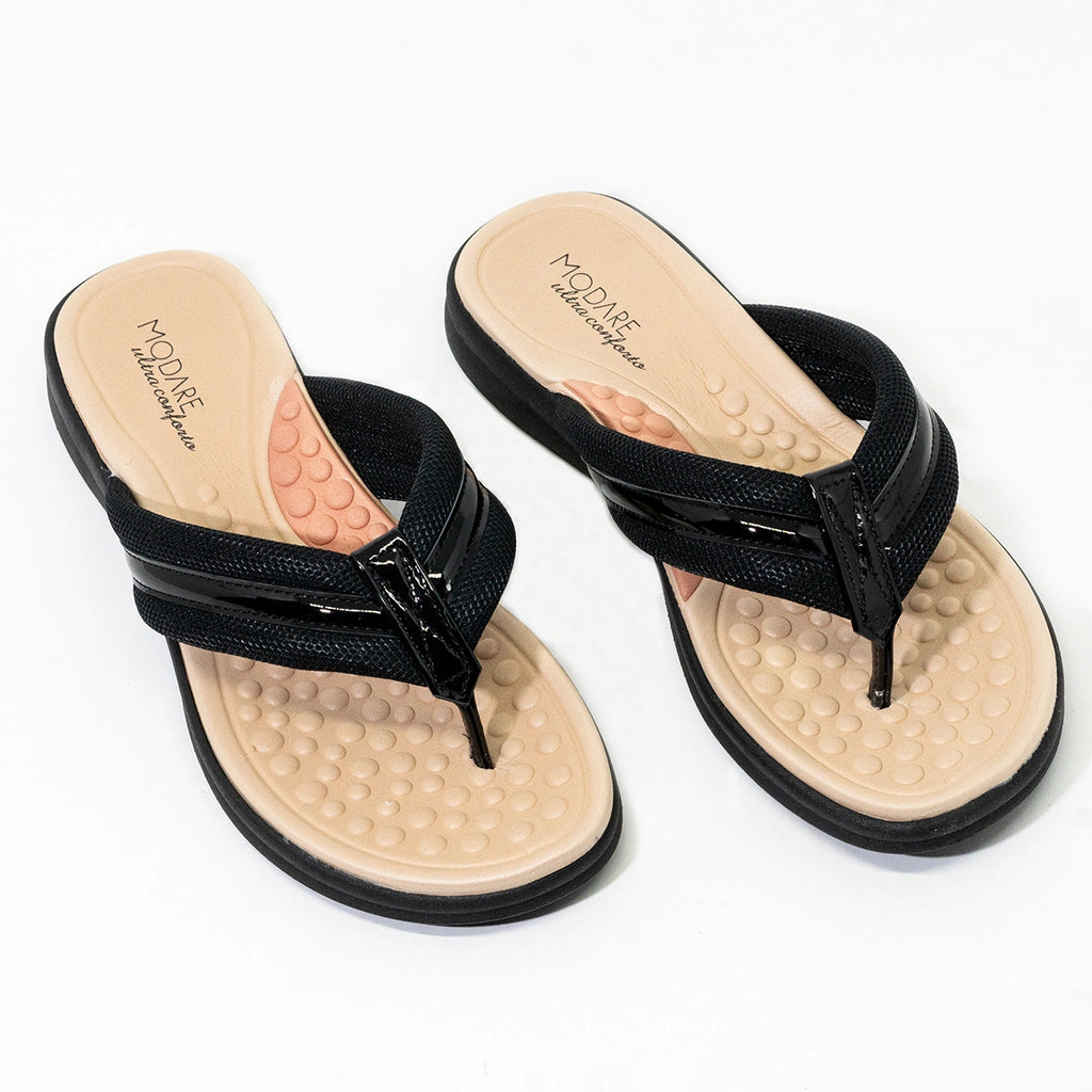 Tamanco Feminino Modare Preto Bubbles Ortopédico