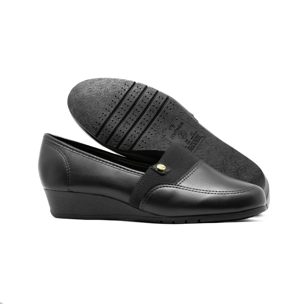 Sapato Casual Feminino Moleca Napa Turim Elástico
