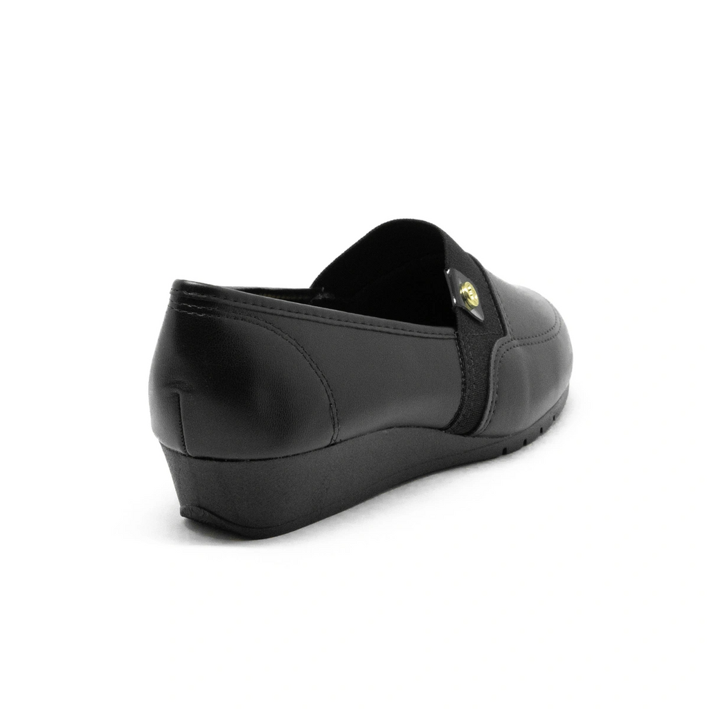 Sapato Casual Feminino Moleca Napa Turim Elástico